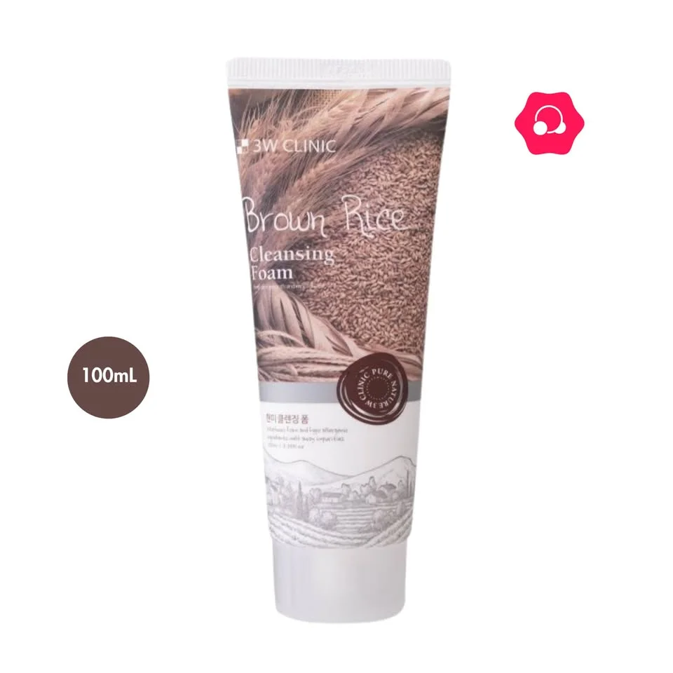 3W CLINIC Brown Rice Cleansing Foam (100mL)