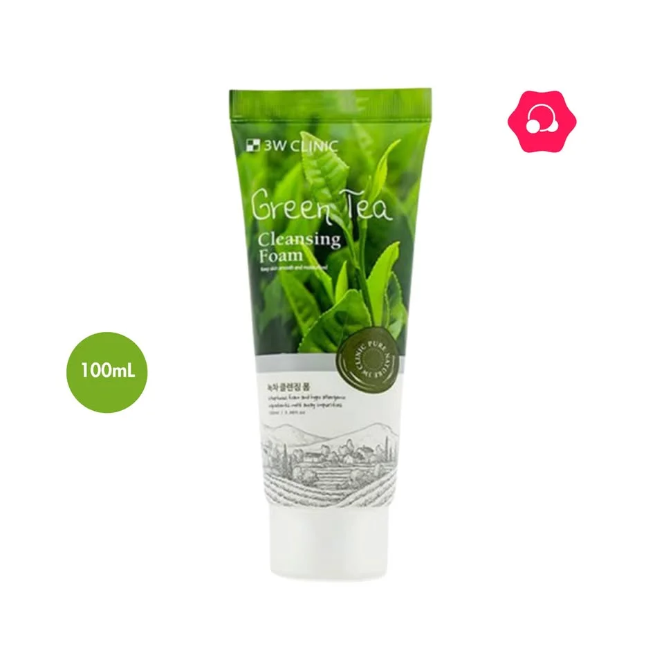 3W CLINIC Green Tea Foam Cleansing (100mL)