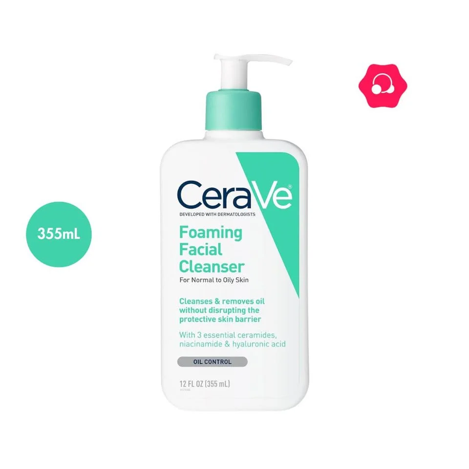 CeraVe Foaming Facial Cleanser (355mL)