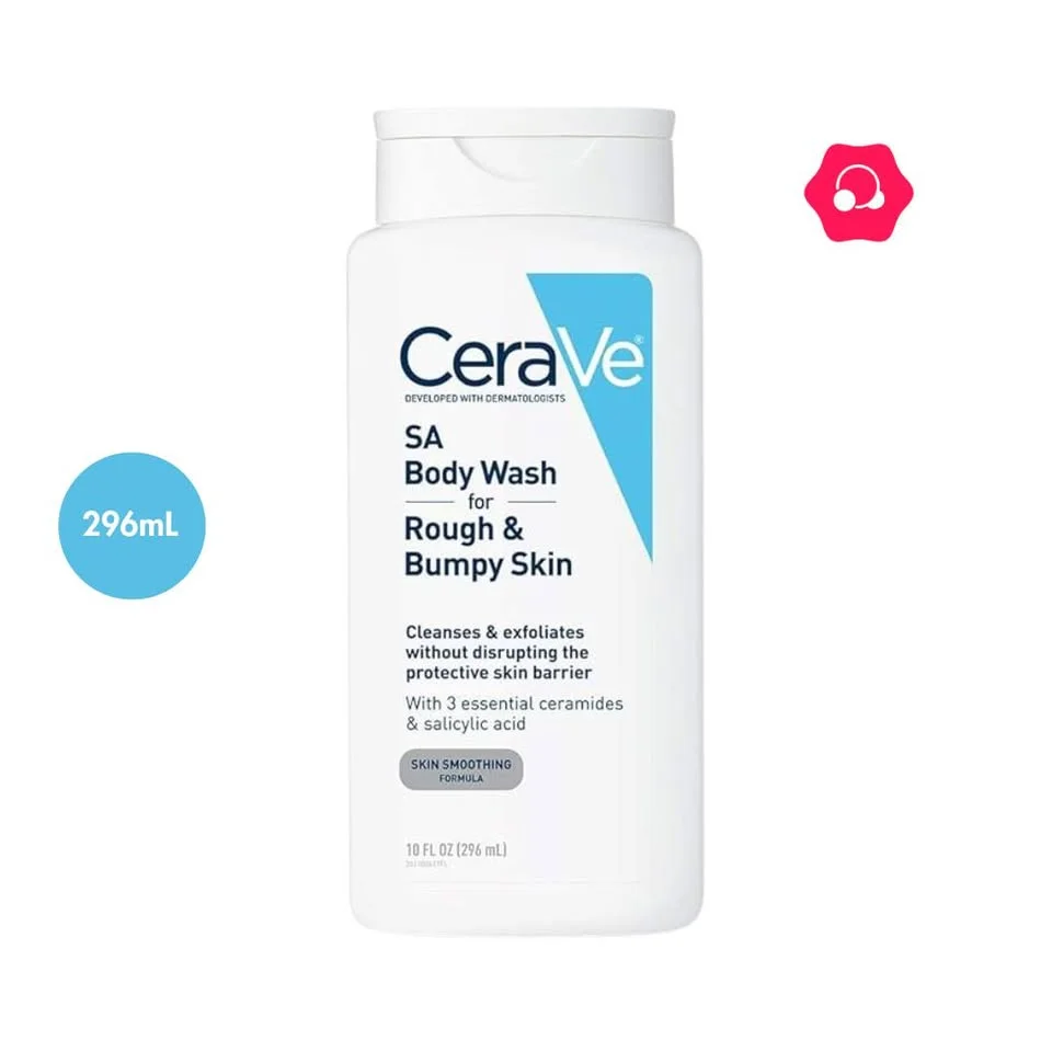 CeraVe SA Body Wash for Rough &amp; Bumpy Skin (296mL)