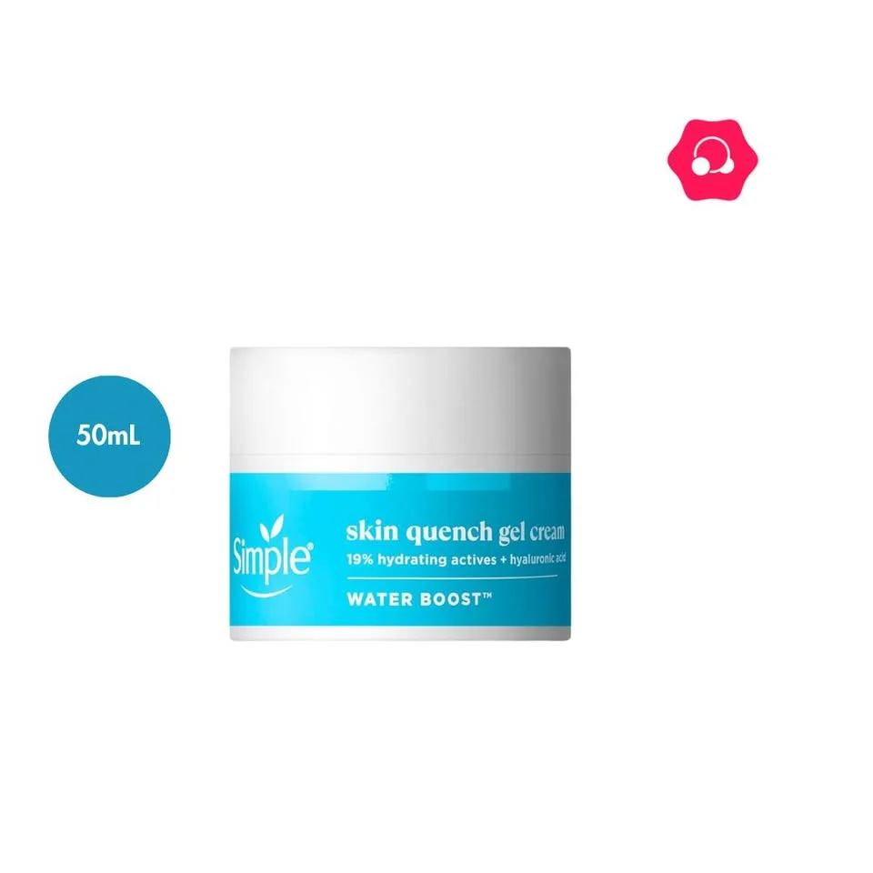 Simple Kind to Skin Water Boost Skin Quench Gel Cream with Hyaluronic Acid (50mL)