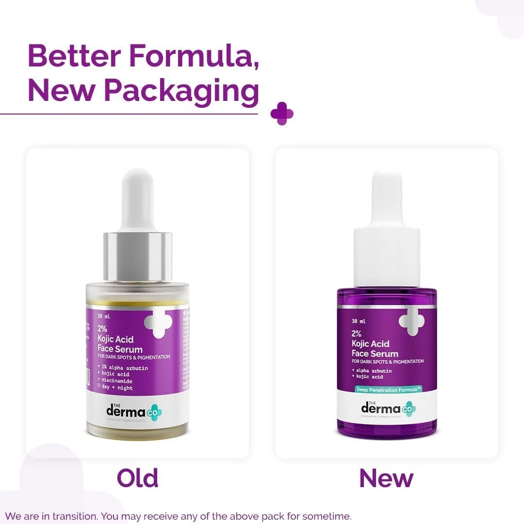 The Derma Co 2% Kojic Acid Face Serum with 1% Alpha Arbutin & Niacinamide (30mL)