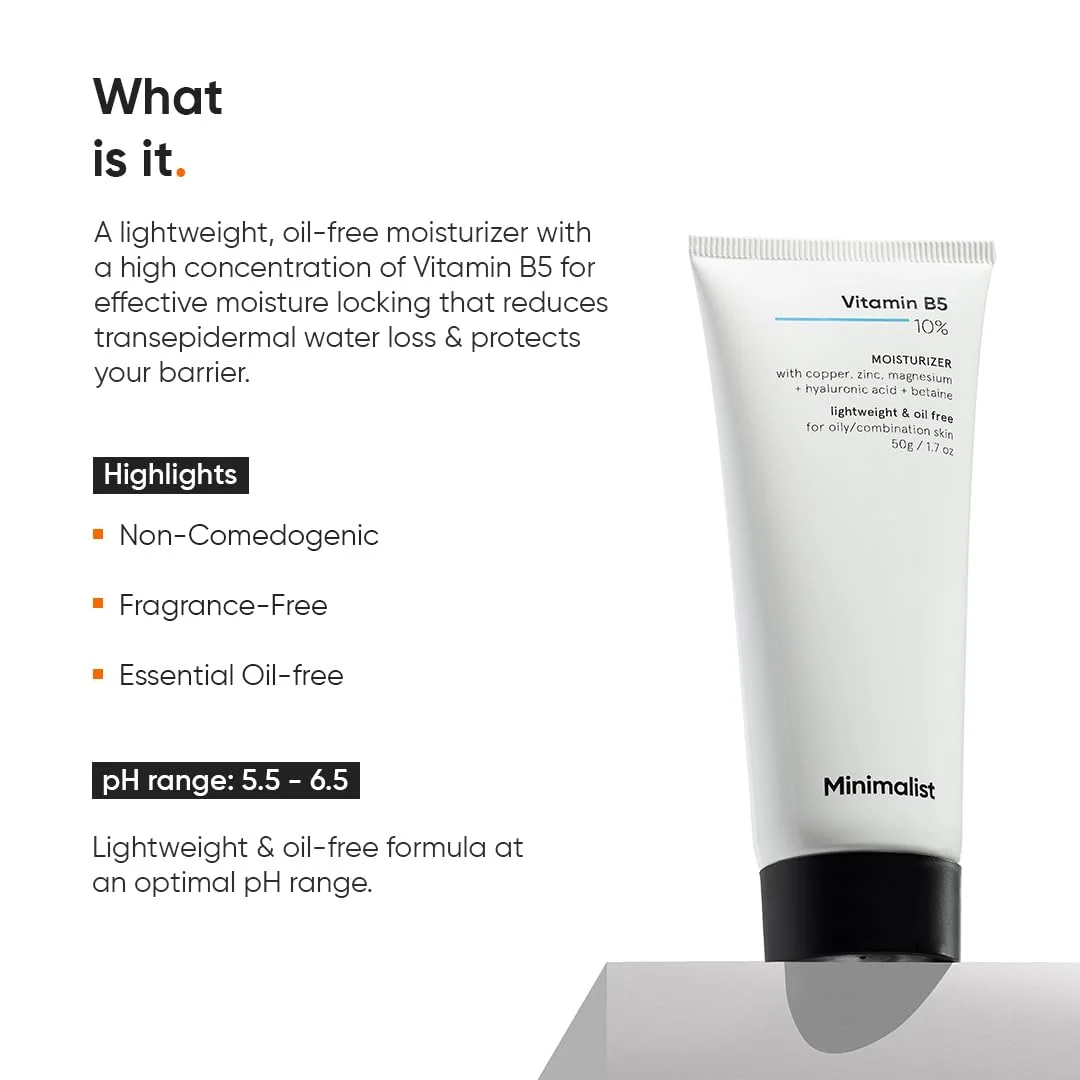 Minimalist Vitamin B5 10% Moisturizer (50g)