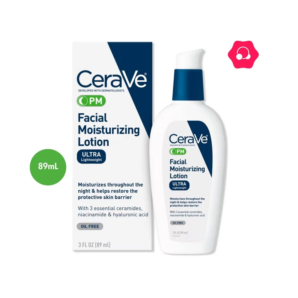 CeraVe PM Facial Moisturizing Lotion (89mL)
