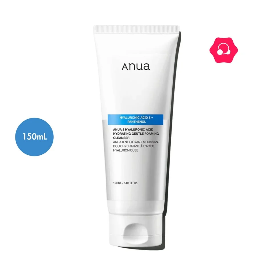 Anua 8 Hyaluronic Acid Hydrating Gentle Foaming Cleanser (150mL)