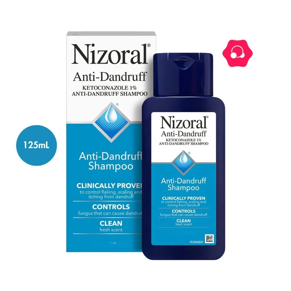 Nizoral Ketoconazole 1% Anti-Dandruff Shampoo (125mL)