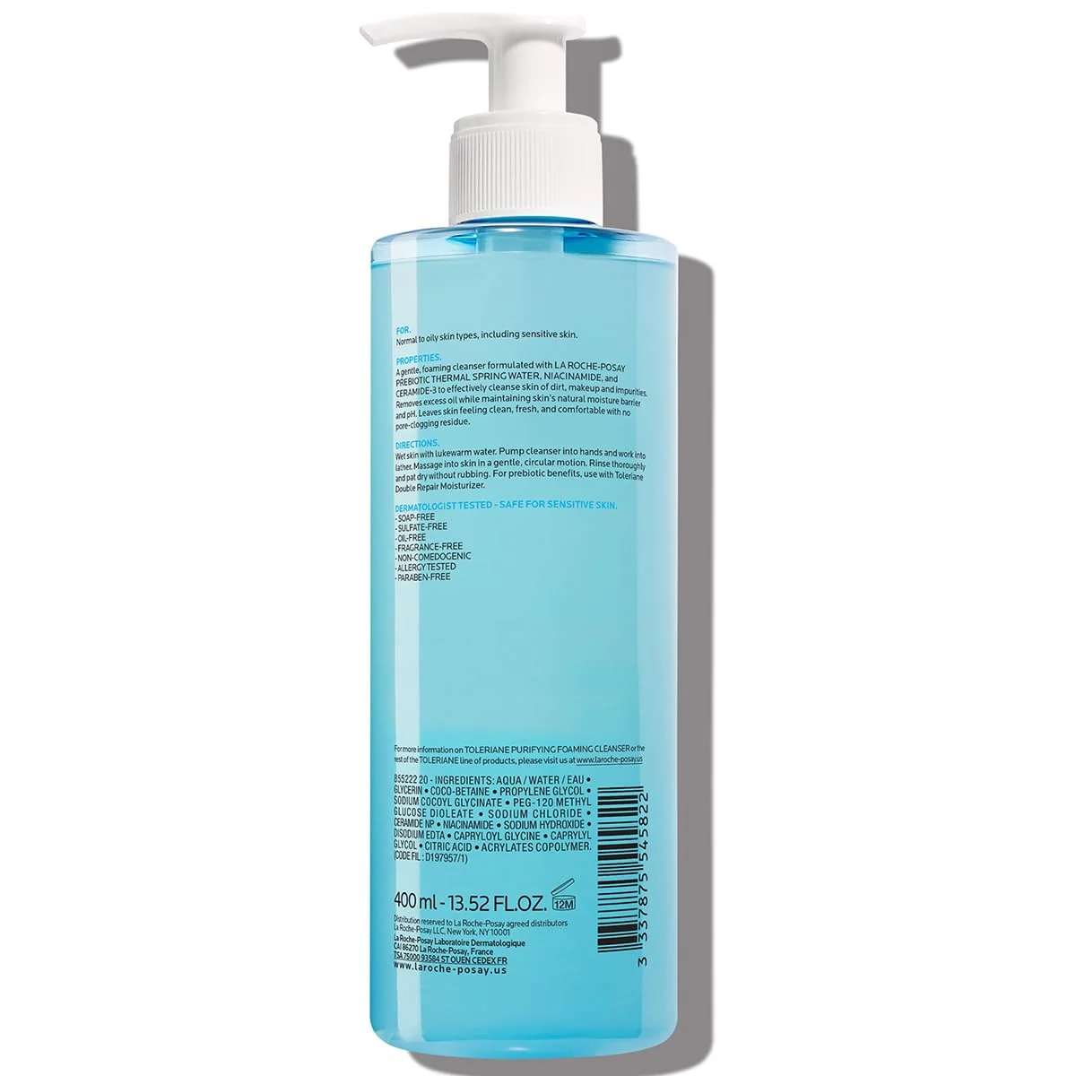 La Roche-Posay Toleriane Purifying Foaming Cleanser (400mL)
