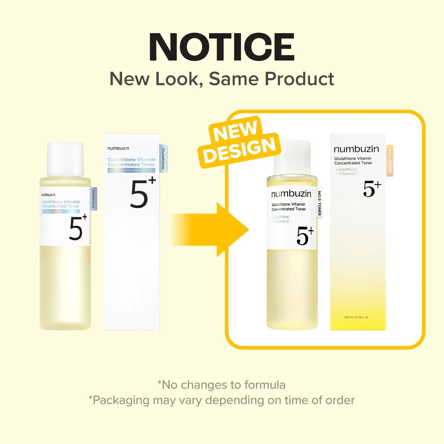 numbuzin No. 5+ Vitamin Boosting Essential Toner (200mL)