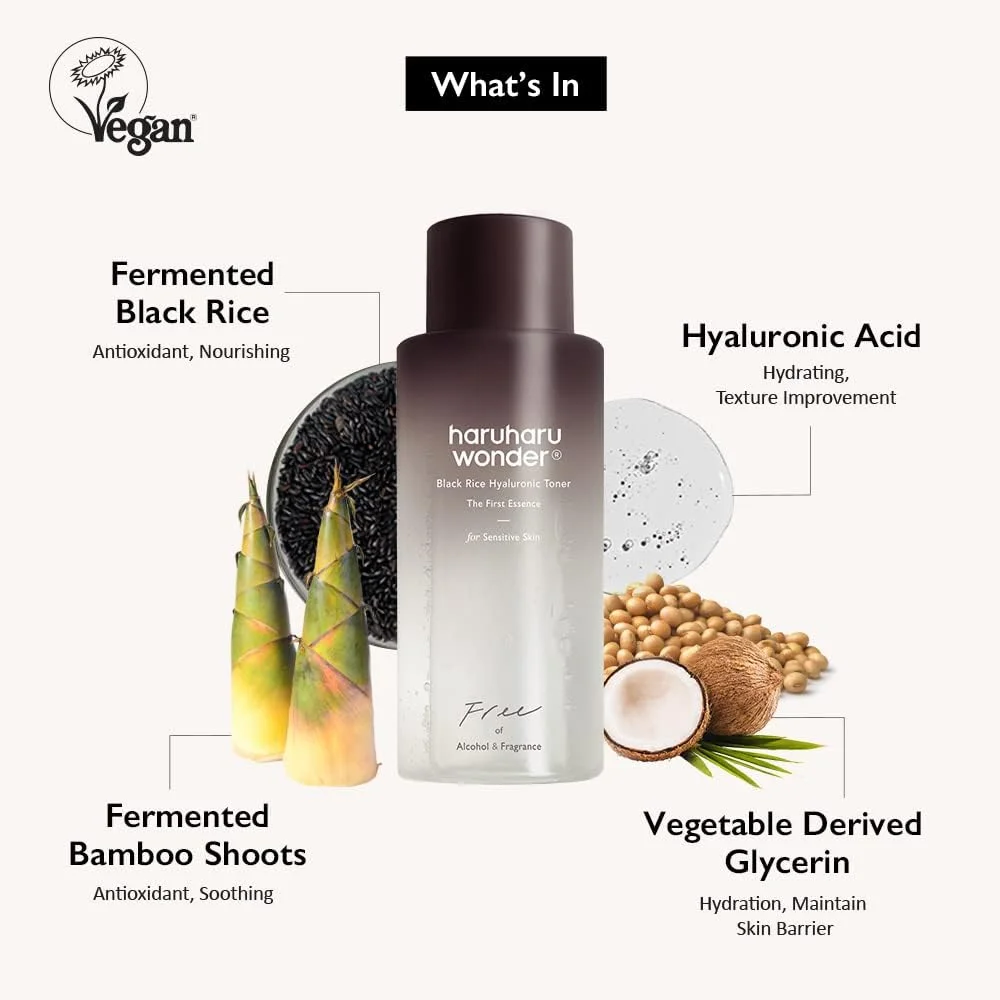 haruharu wonder Black Rice Hyaluronic Toner Free Of Alcohol & Fragrance (150mL)