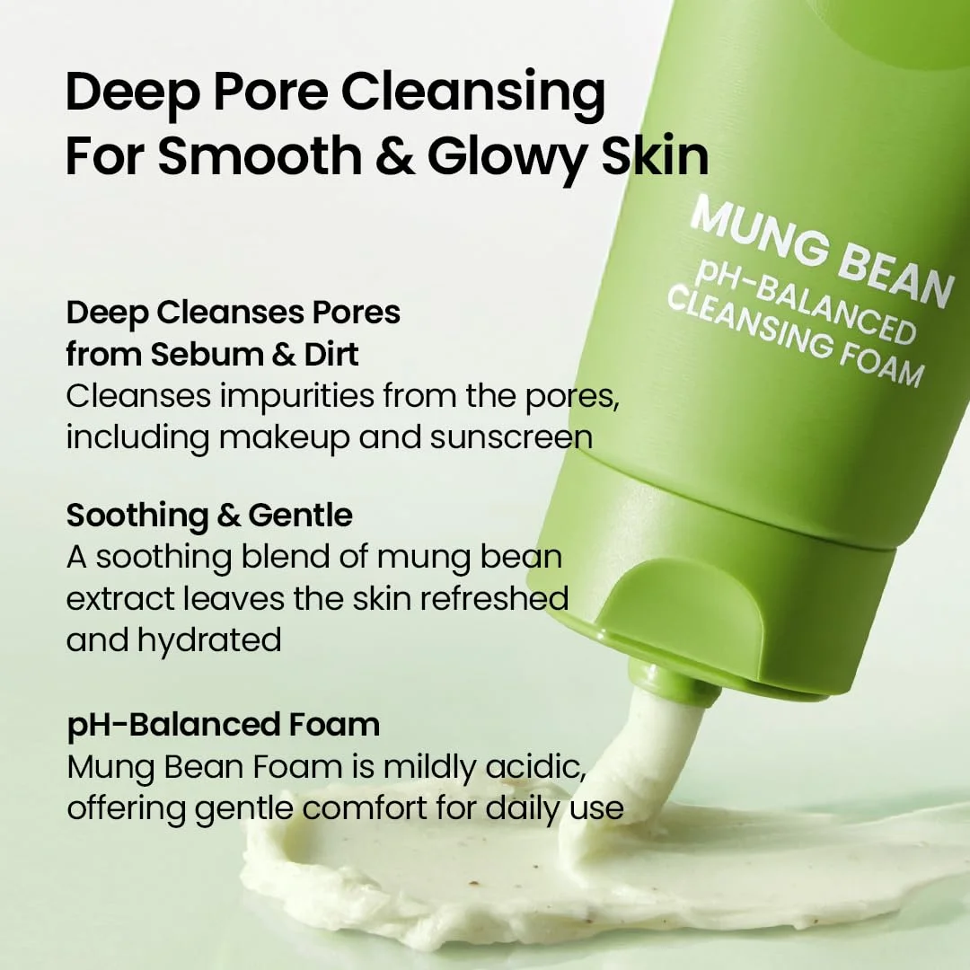 beplain Mung Bean pH-Balanced Cleansing Foam Miniature (20mL)