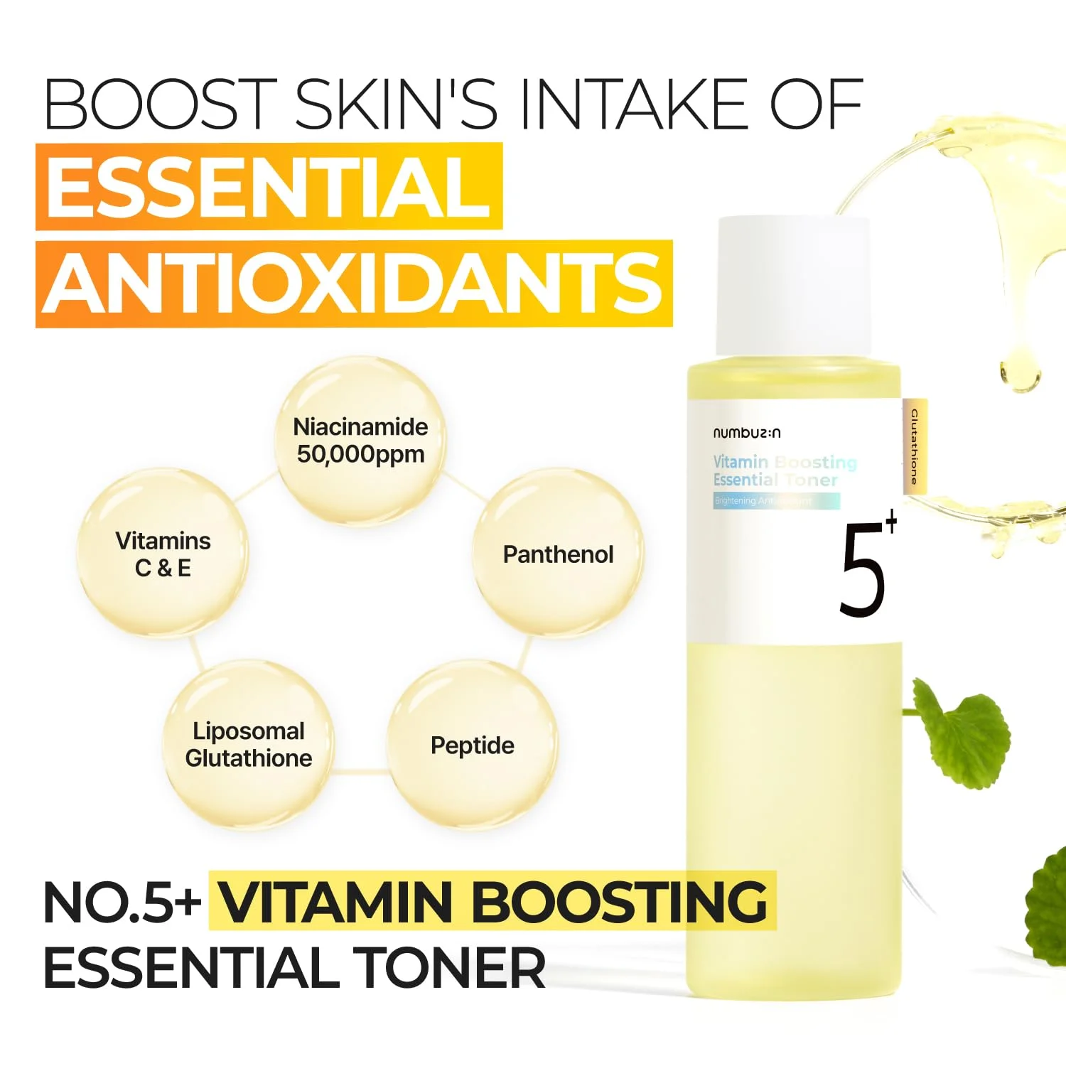 numbuzin No. 5+ Vitamin Boosting Essential Toner (200mL)
