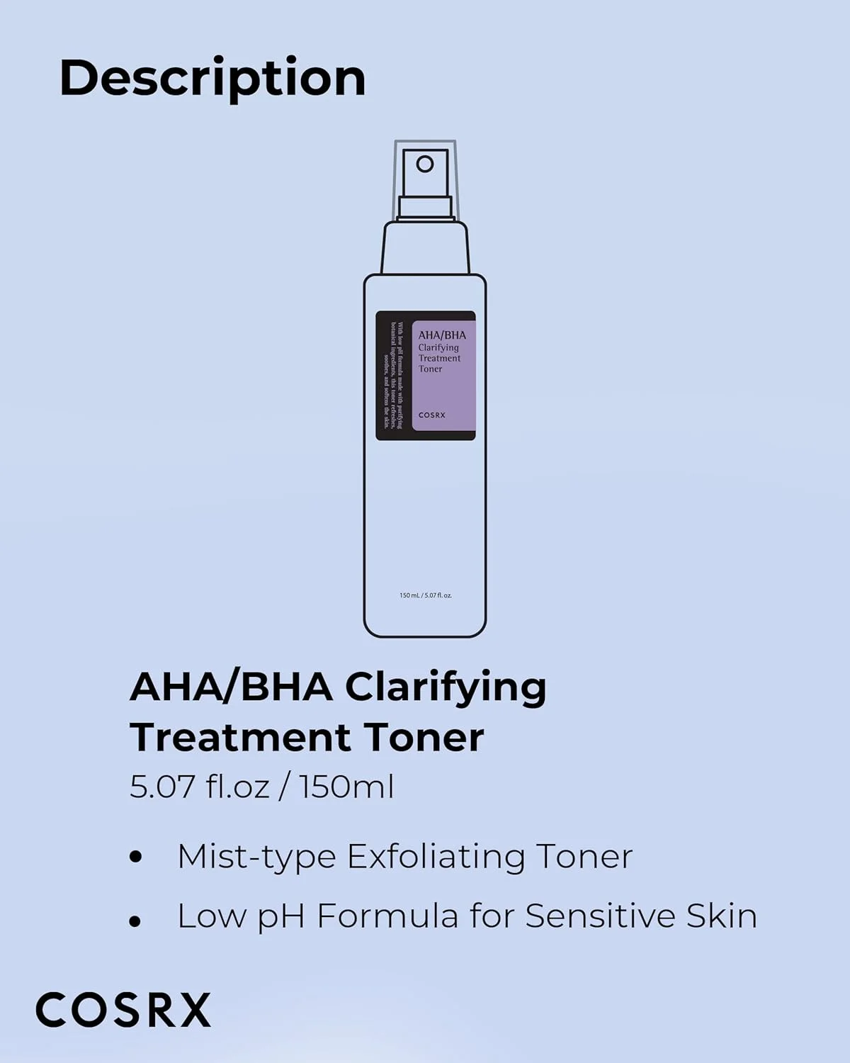 COSRX AHA / BHA Clarifying Treatment Toner (150mL)