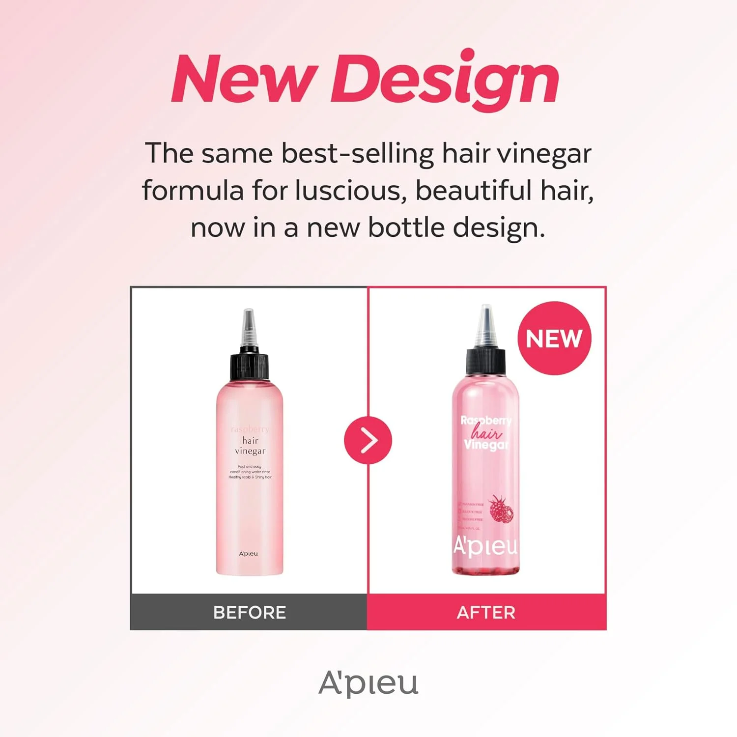 APIEU Raspberry Hair Vinegar (200mL)