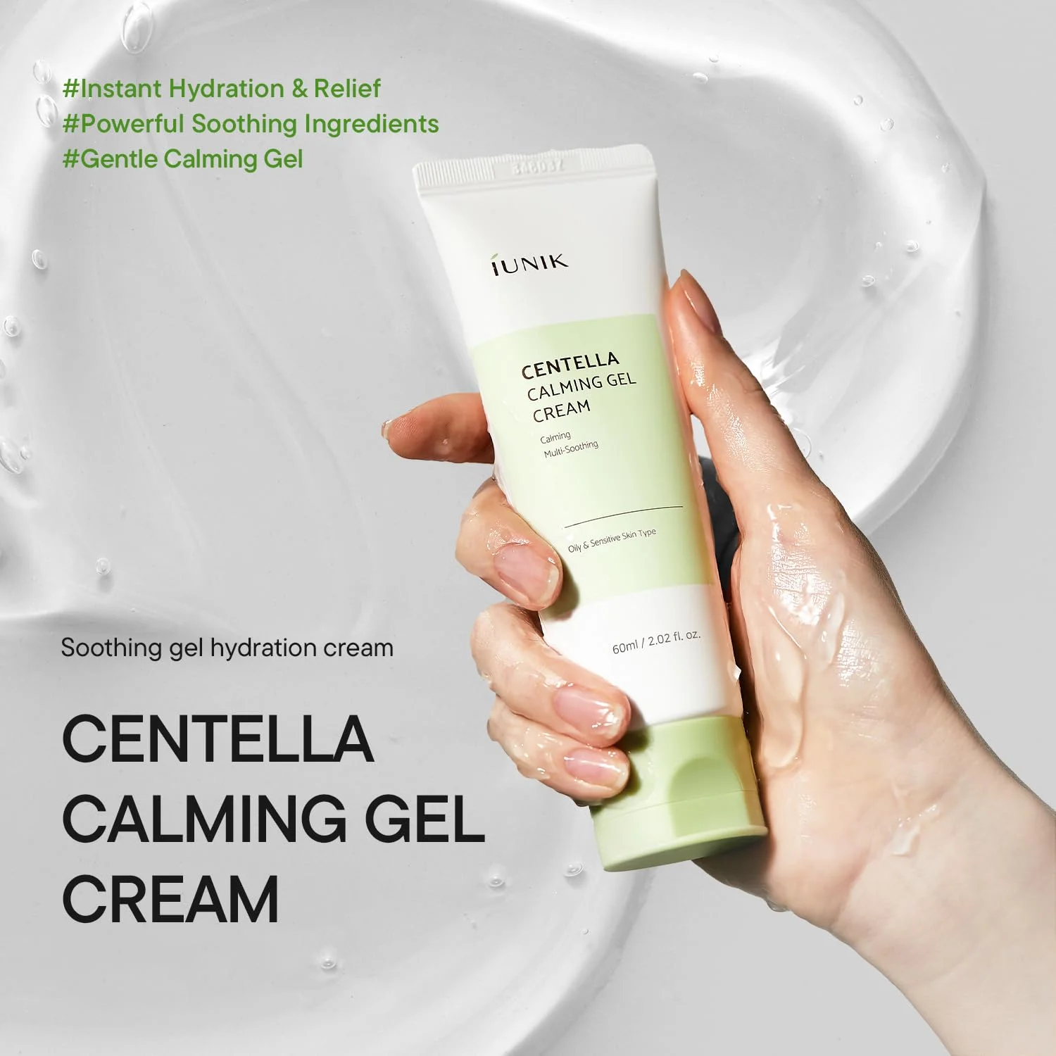 iUNIK Centella Calming Gel Cream (60mL)