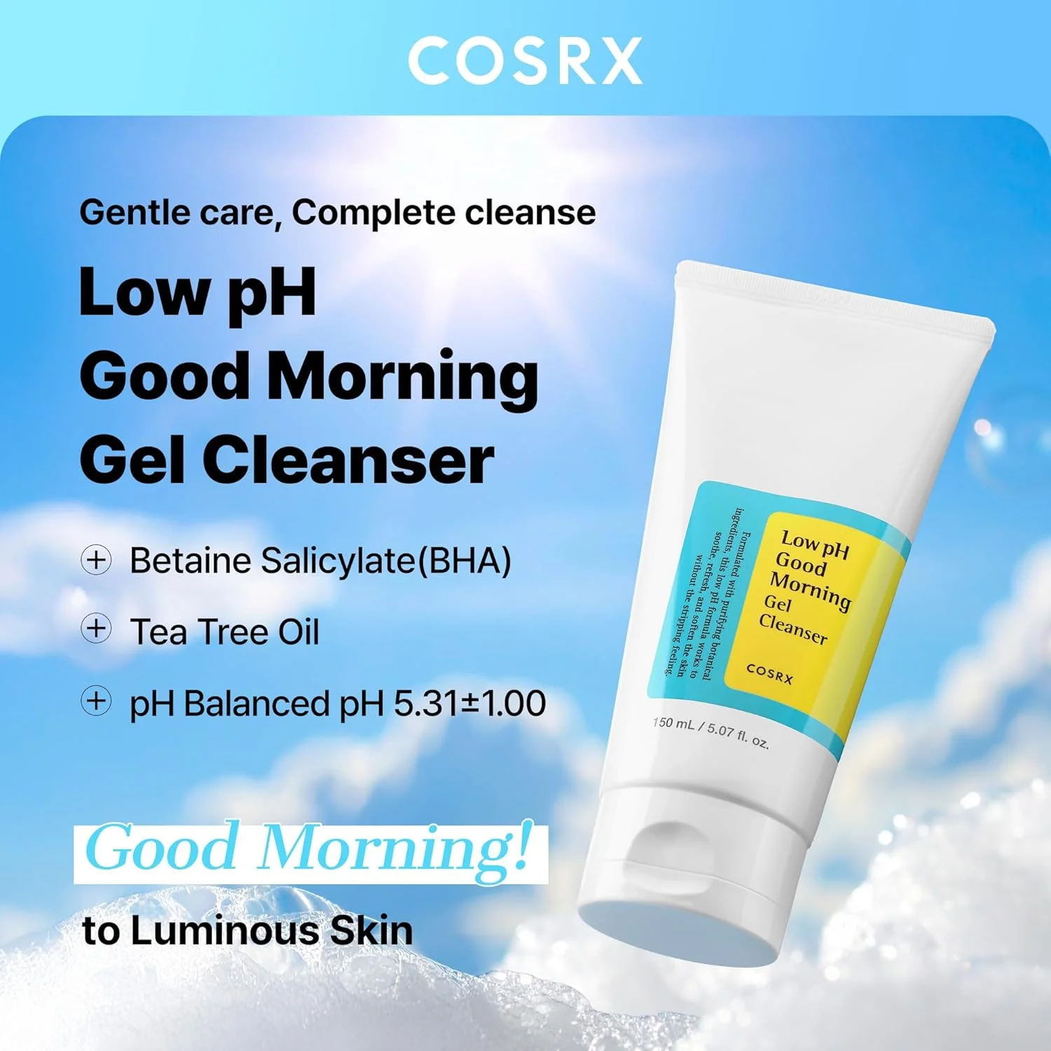COSRX Low pH Good Morning Gel Cleanser (150mL)
