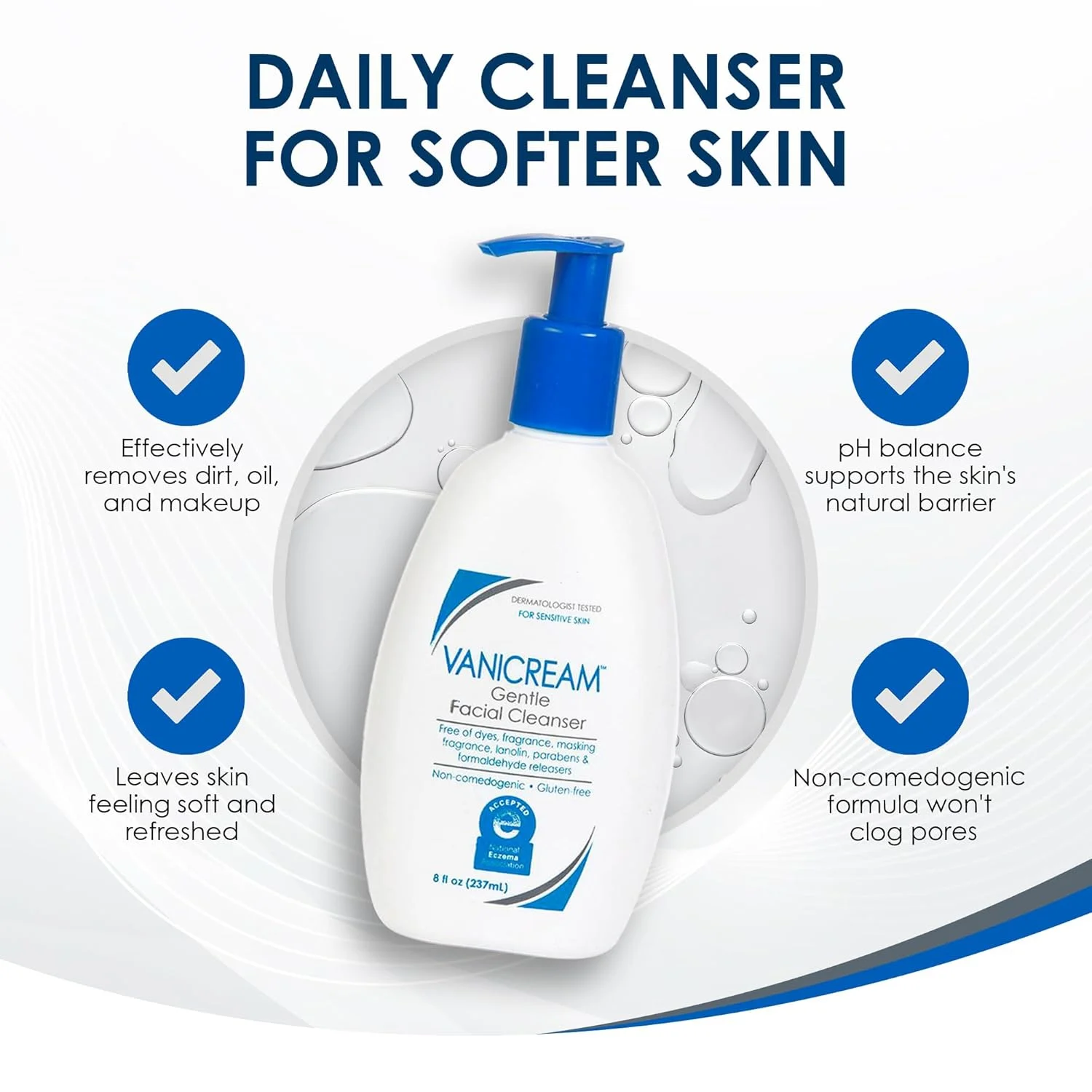 Vanicream Gentle Facial Cleanser (237mL)