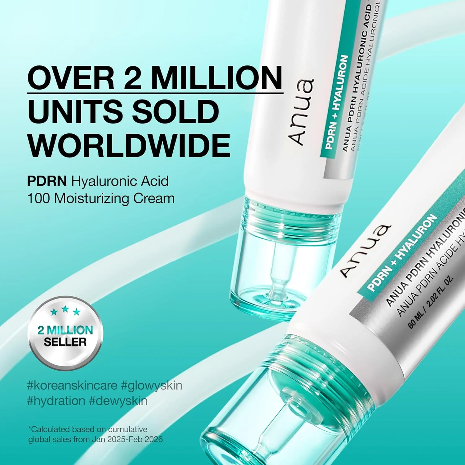 Anua PDRN Hyaluronic Acid 100 Moisturizing Cream (60mL)