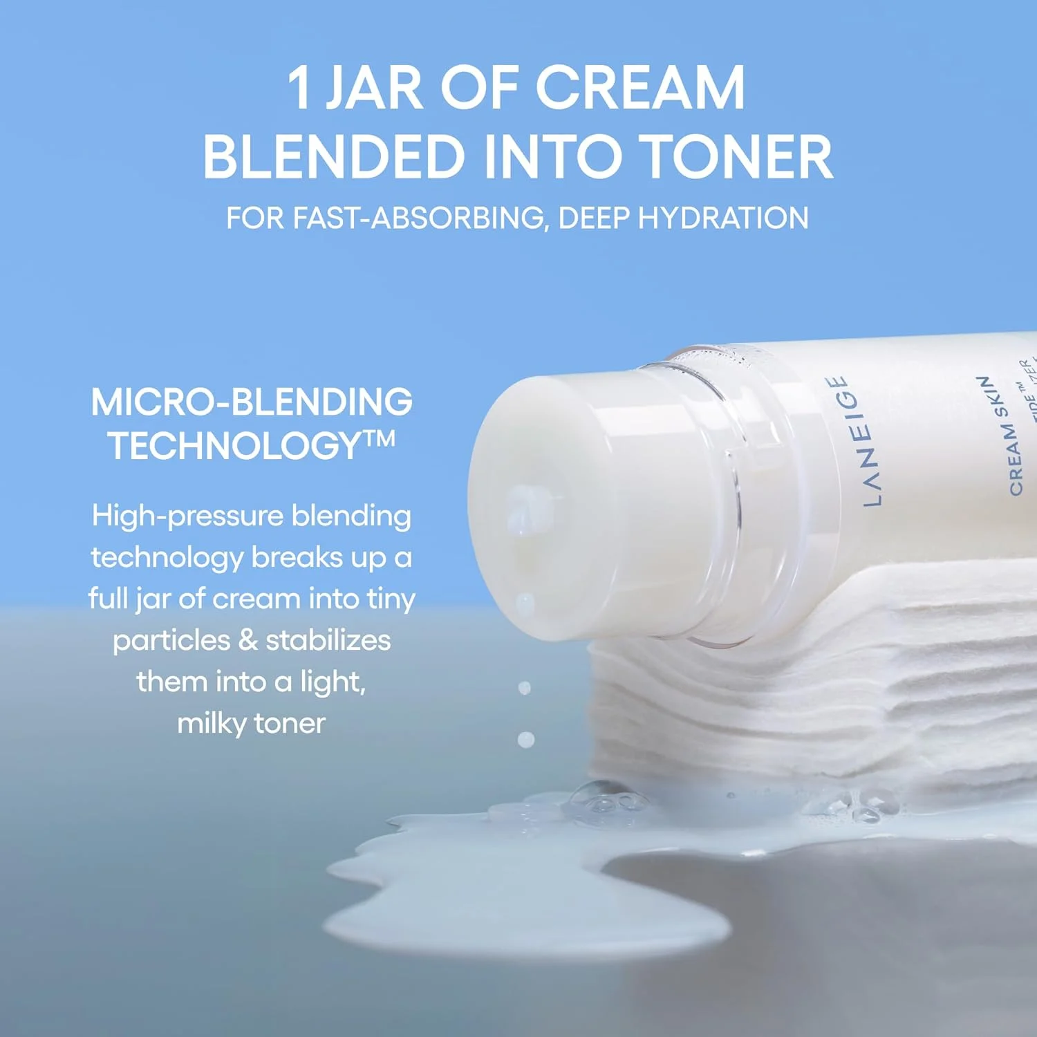 LANEIGE Cream Skin Cerapeptide Refiner Toner & Moisturizer Travel Size (50mL)