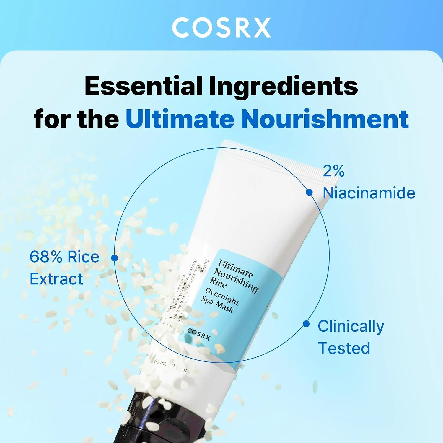 COSRX Ultimate Nourishing Rice Overnight Spa Mask (60mL)