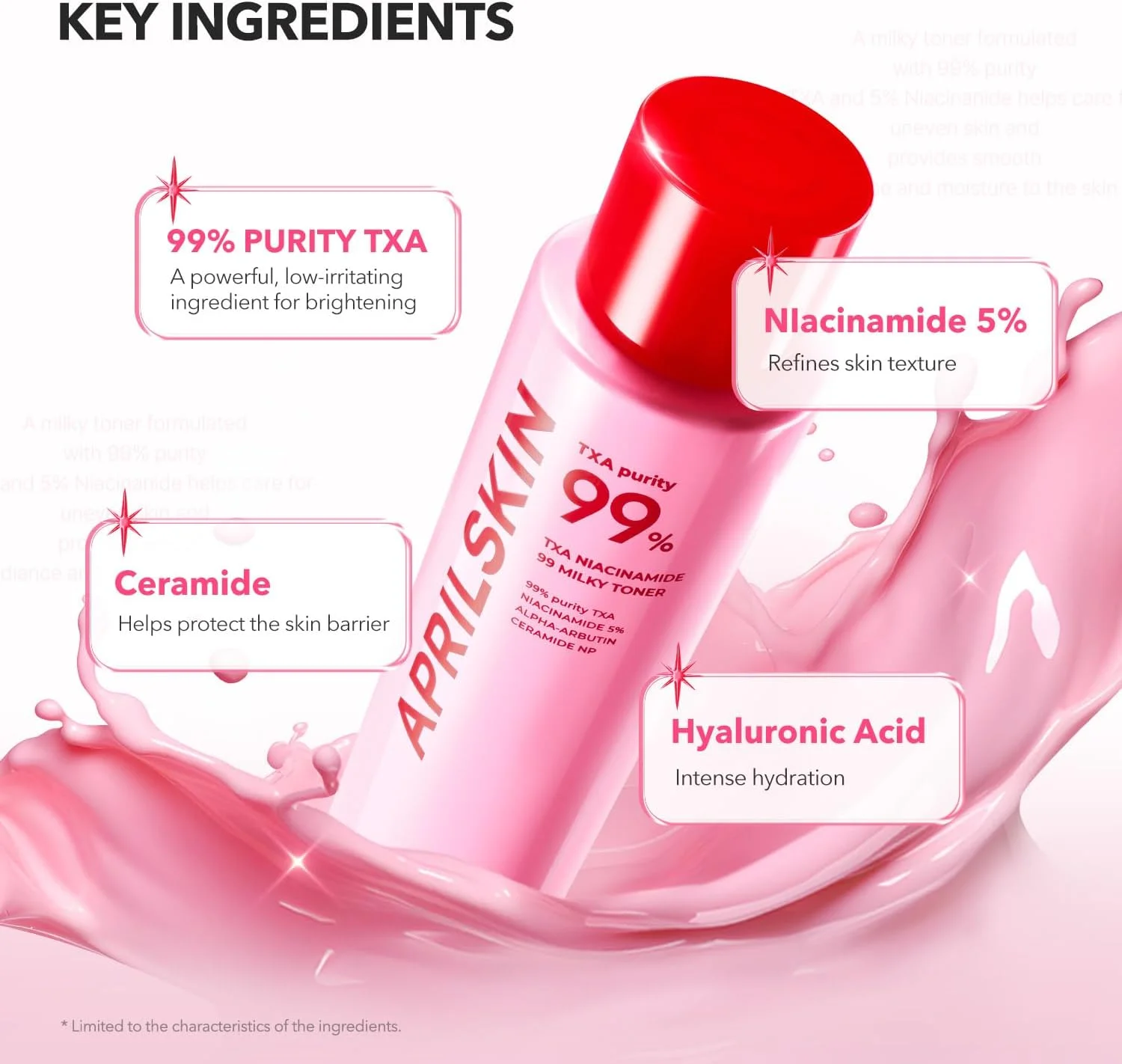APRILSKIN TXA Niacinamide Toning Shot 99 Milky Toner (150mL)