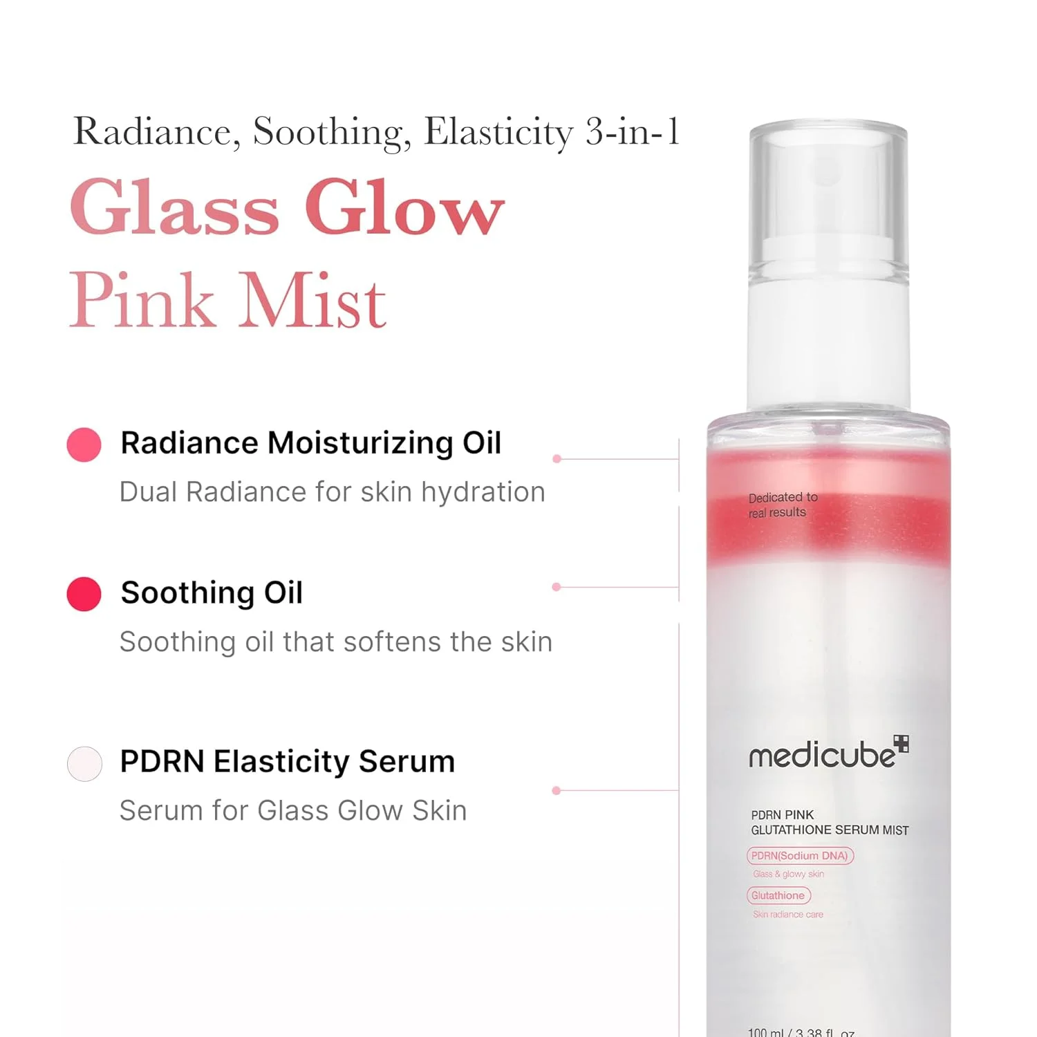 medicube PDRN Pink Glutathione Serum Mist (100mL)
