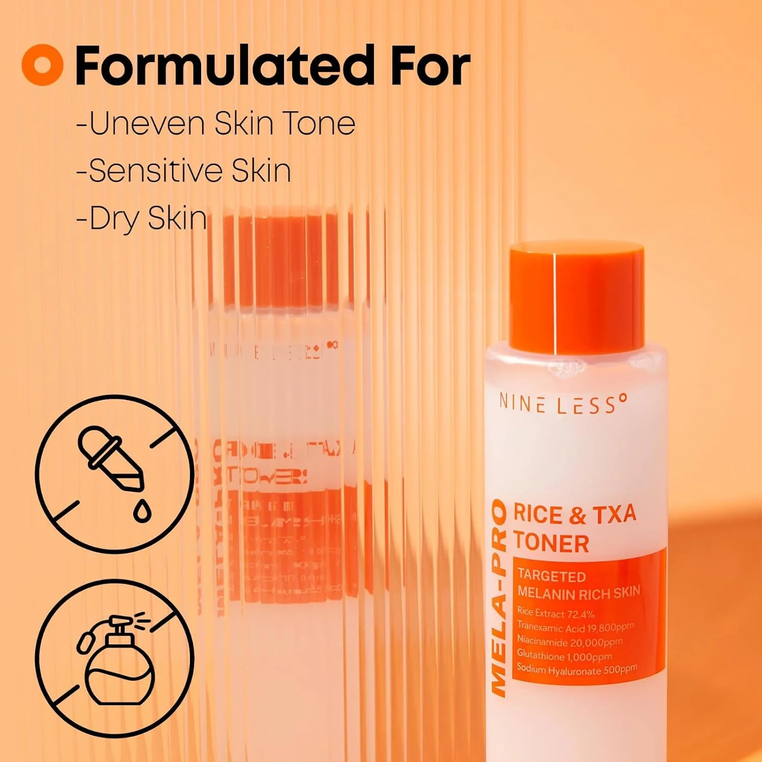 NINELESS MELA-PRO Rice & TXA Toner (200mL)