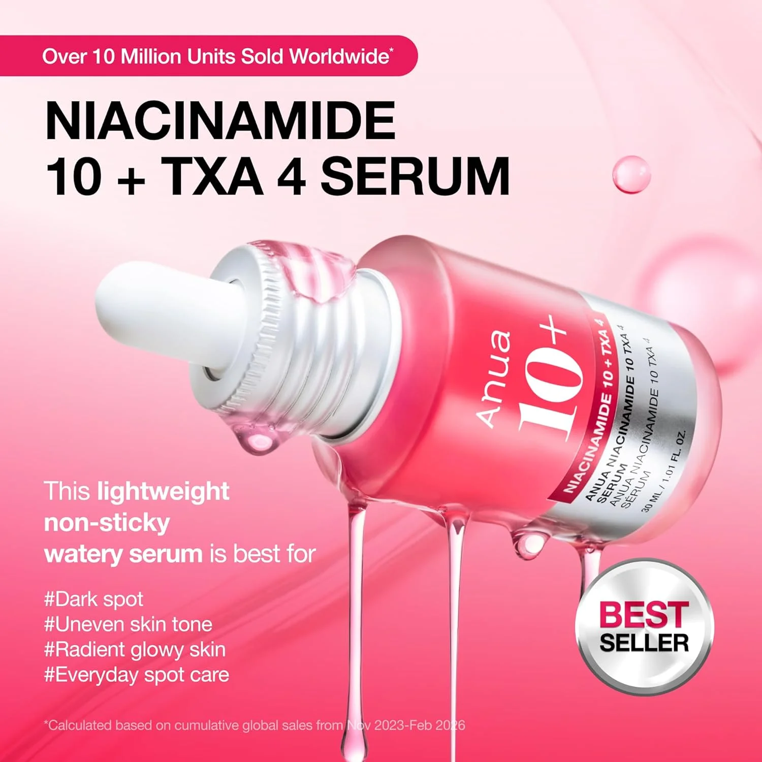 Anua Niacinamide 10% + TXA 4% Serum (30mL)