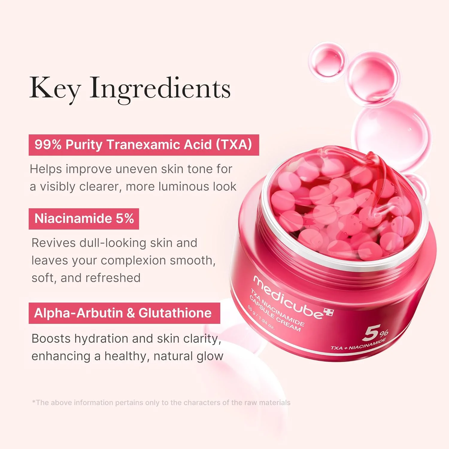 Medicube TXA Niacinamaide Capsule Cream (55g)