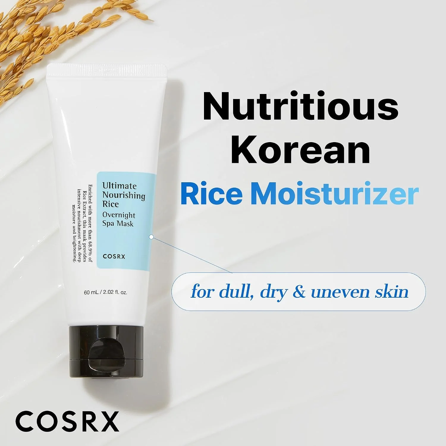 COSRX Ultimate Nourishing Rice Overnight Spa Mask (60mL)