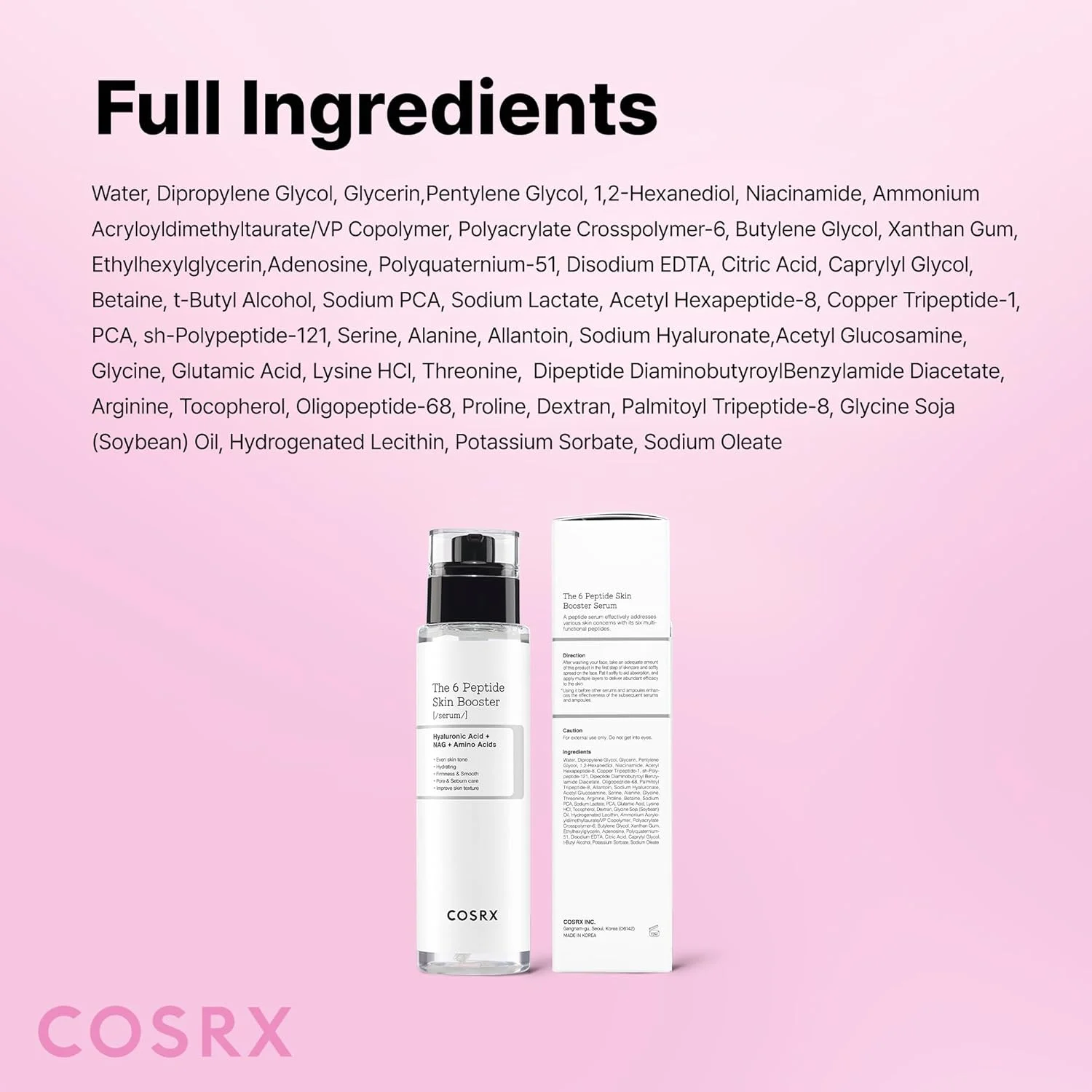 COSRX The 6 Peptide Skin Booster Serum (150mL)