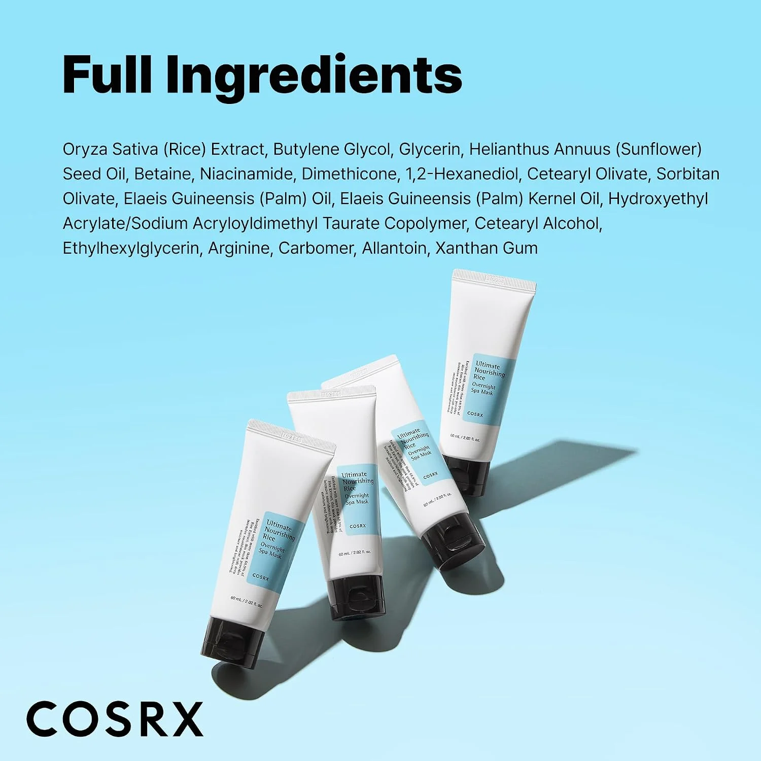 COSRX Ultimate Nourishing Rice Overnight Spa Mask (60mL)