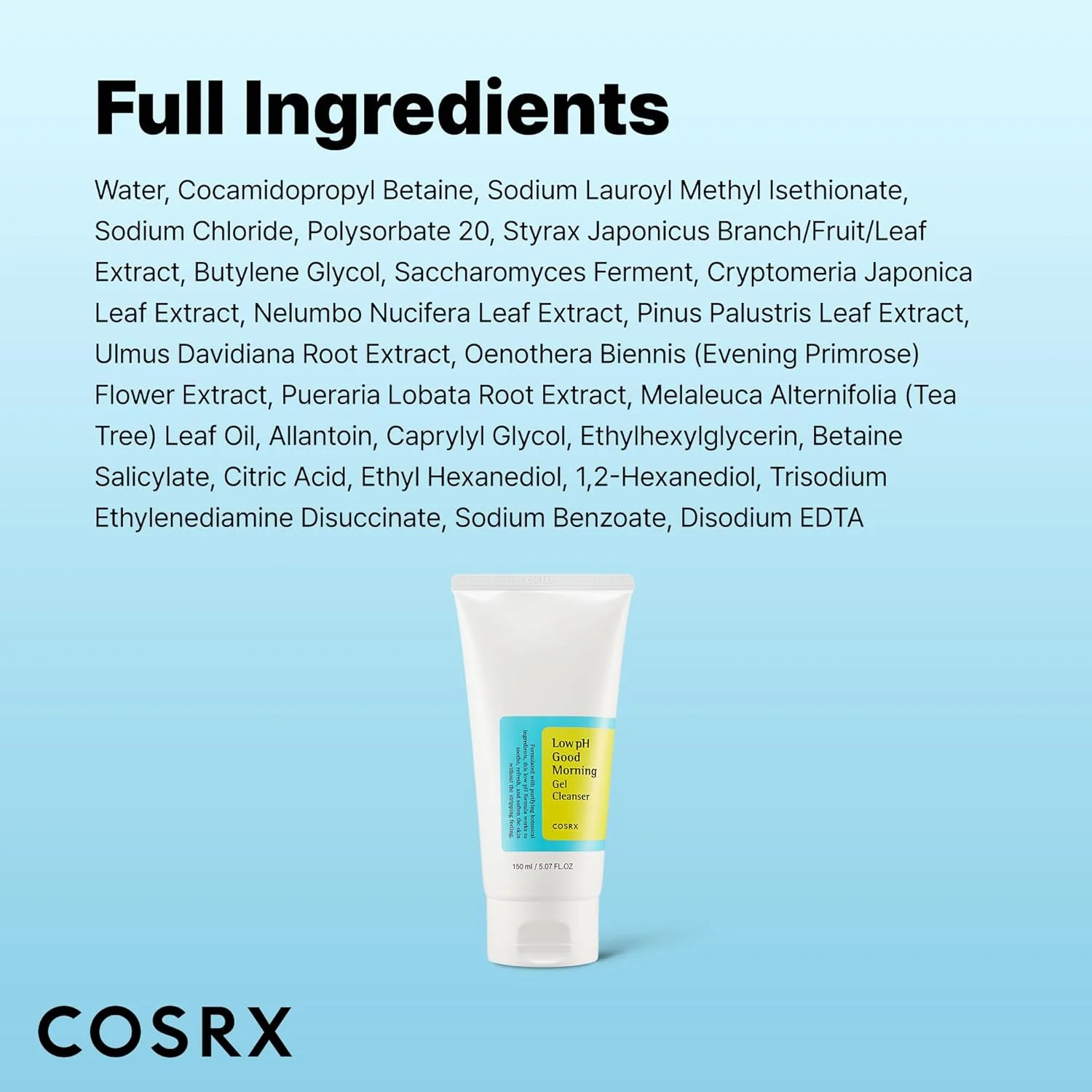 COSRX Low pH Good Morning Gel Cleanser (150mL)