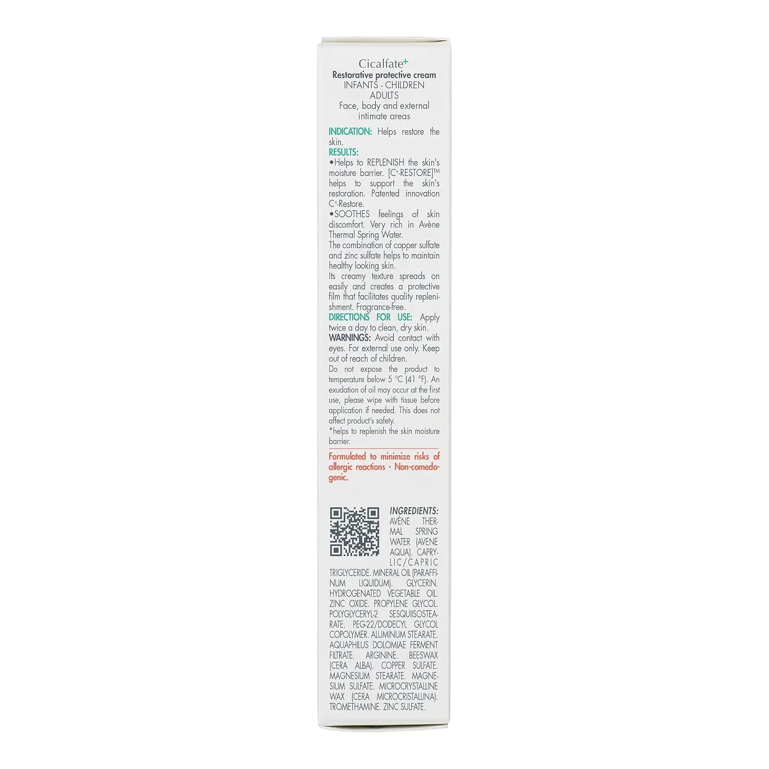 Avene Cicalfate+ Repairing Protective Cream Travel Size (40mL)