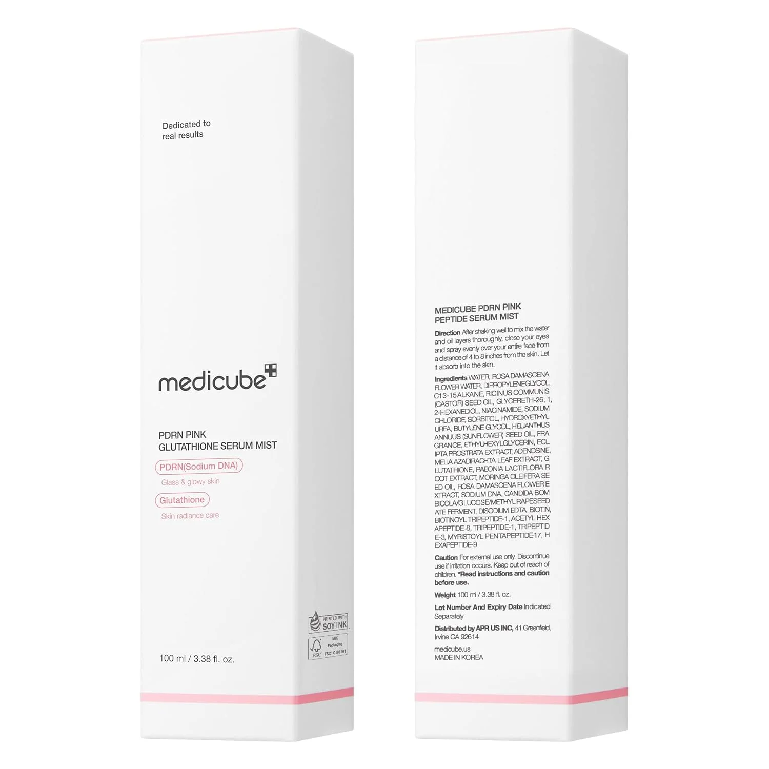 medicube PDRN Pink Glutathione Serum Mist (100mL)