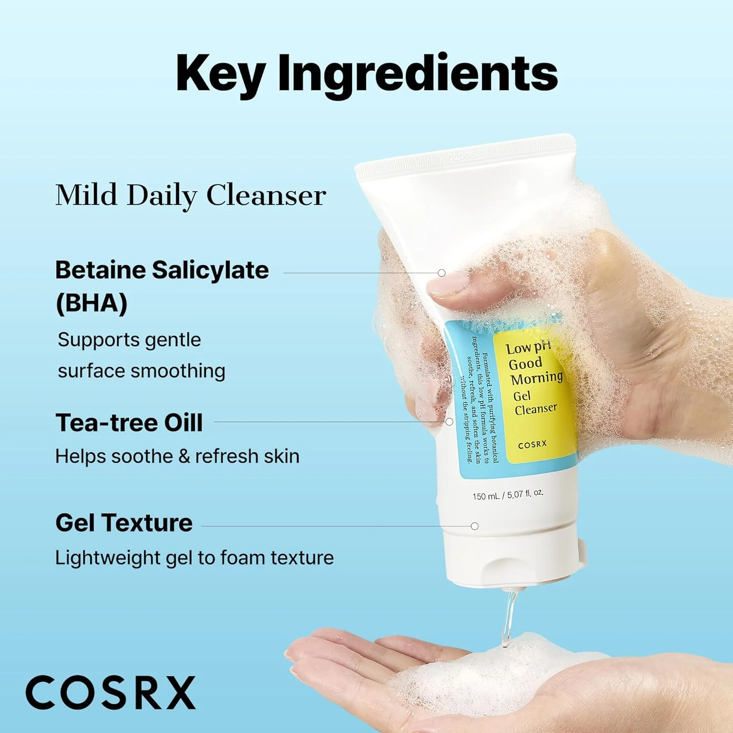 COSRX Low pH Good Morning Gel Cleanser (150mL)