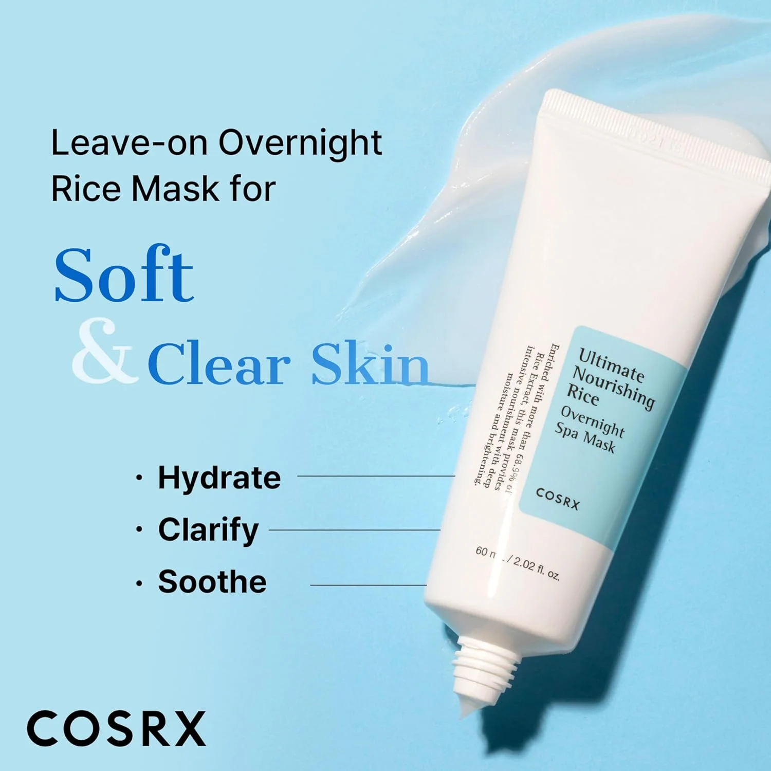 COSRX Ultimate Nourishing Rice Overnight Spa Mask (60mL)