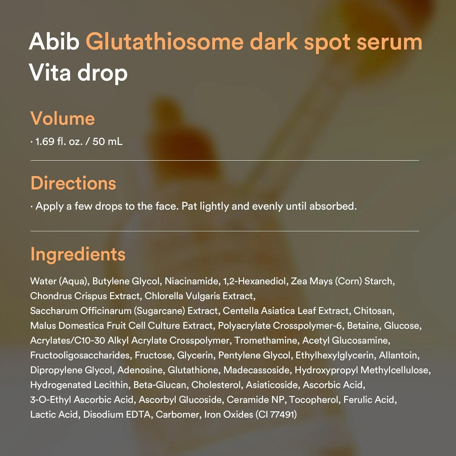 Abib Glutathiosome Dark Spot Serum Vita Drop (50mL)