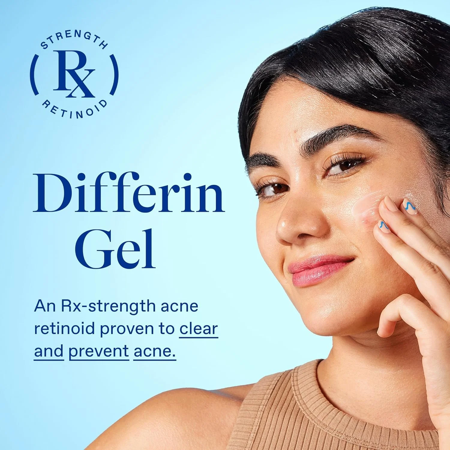 Differin Gel Adapalene Gel 0.1% Acne Treatment Travel Size (15g)