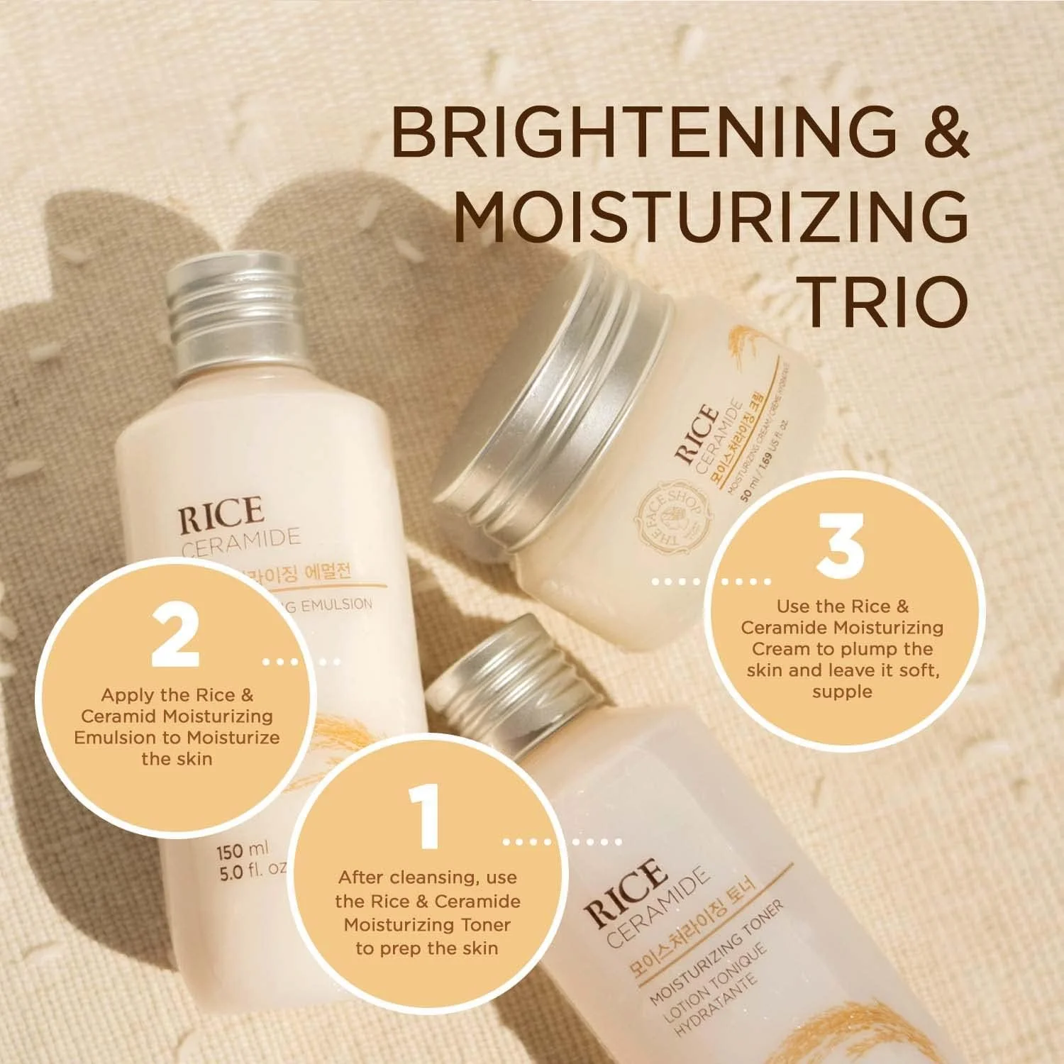THE FACE SHOP Rice Ceramide Moisture Cream (50mL)