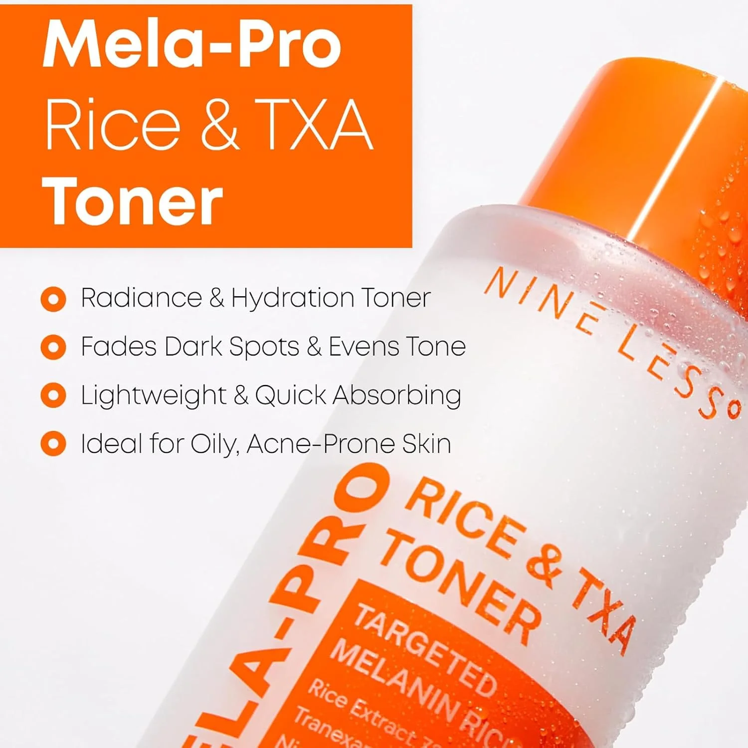 NINELESS MELA-PRO Rice & TXA Toner (200mL)