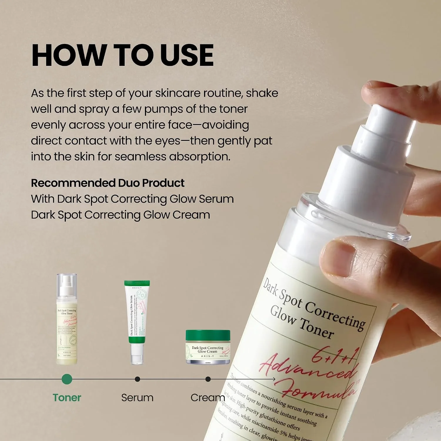 AXIS-Y Dark Spot Correcting Glow Toner (125mL)