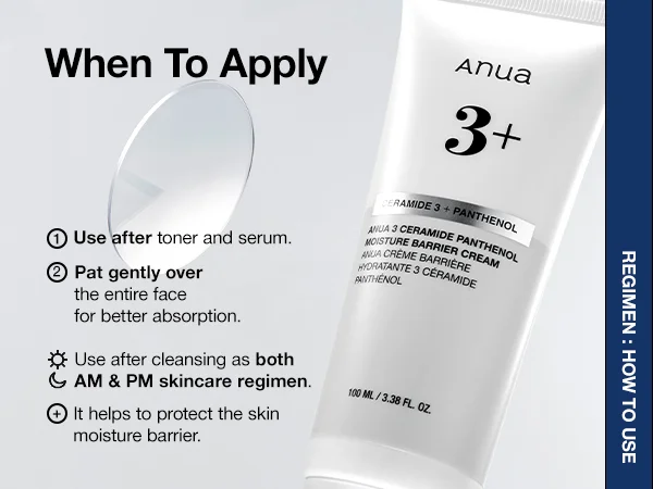 Anua 3 Ceramide Panthenol Moisture Barrier Cream (100mL)