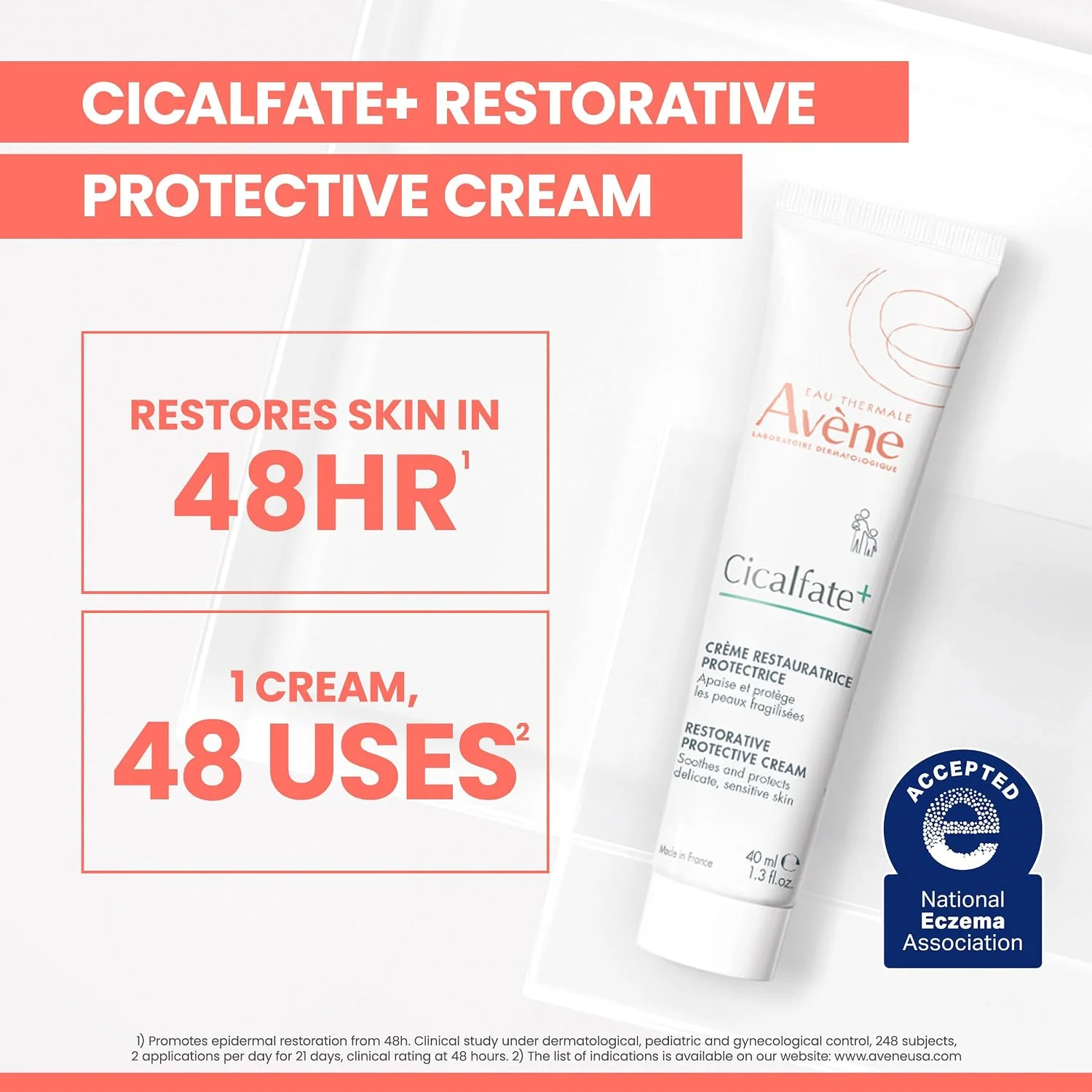 Avene Cicalfate+ Repairing Protective Cream Travel Size (40mL)