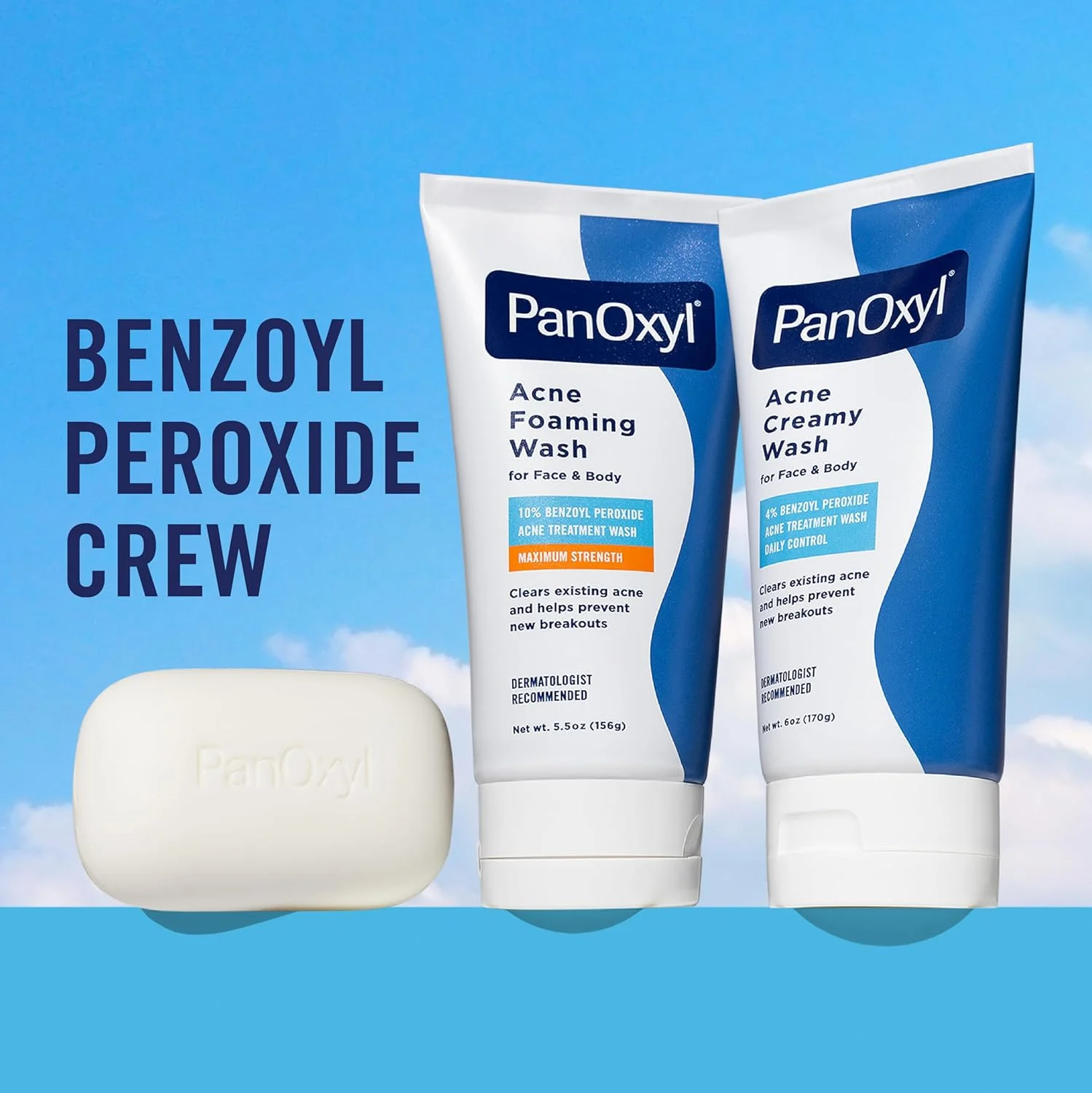 PanOxyl Acne Creamy Wash Benzoyl Peroxide 4% Daily Control (170g)