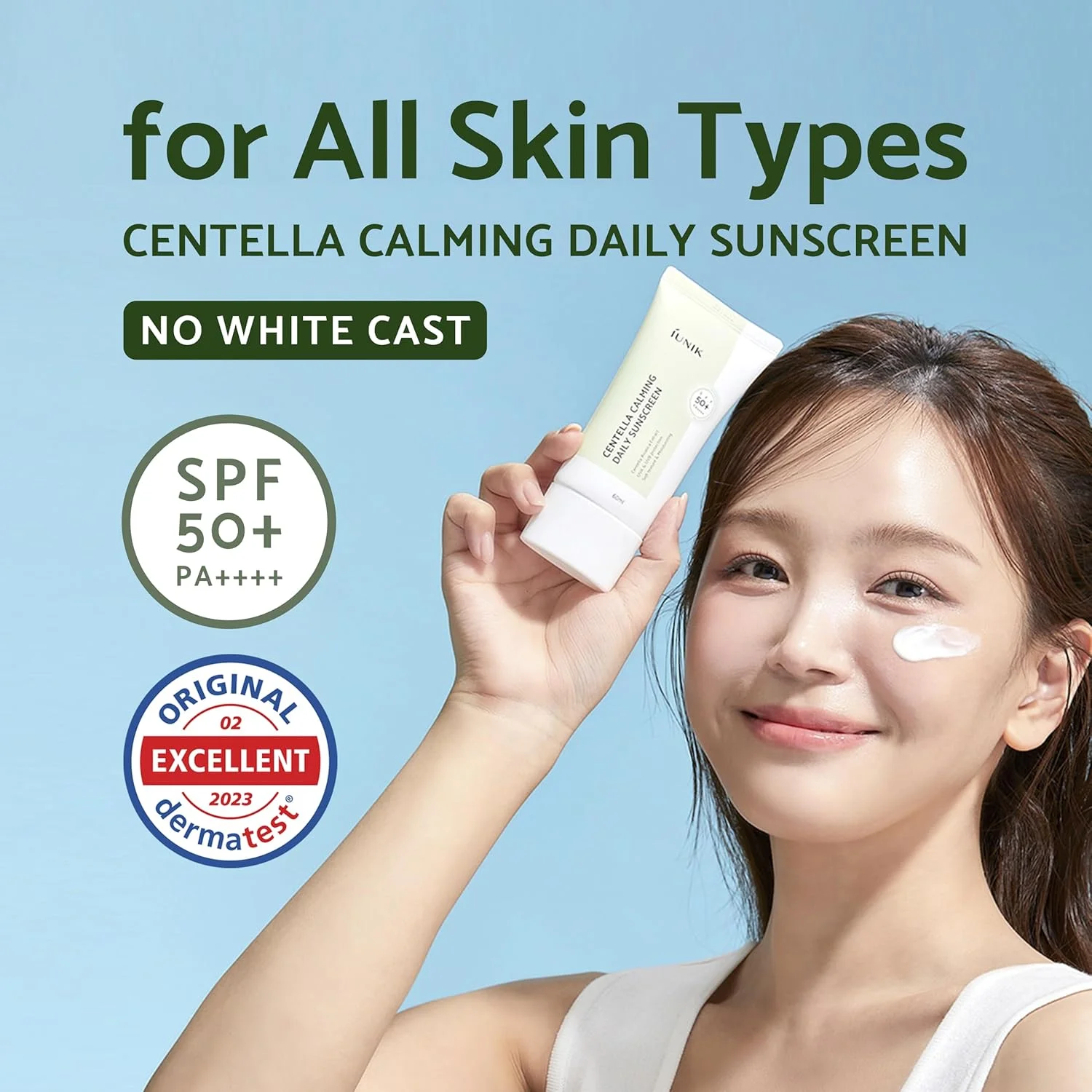 iUNIK Centella Calming Daily Sunscreen SPF50+ PA++++ (60mL)