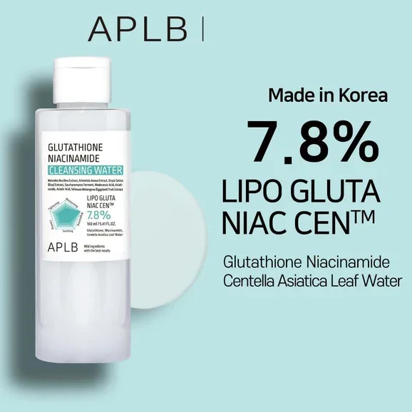 APLB Glutathione Niacinamide Cleansing Water (160mL)