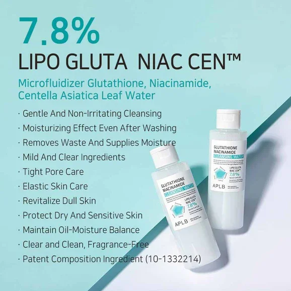 APLB Glutathione Niacinamide Cleansing Water (160mL)