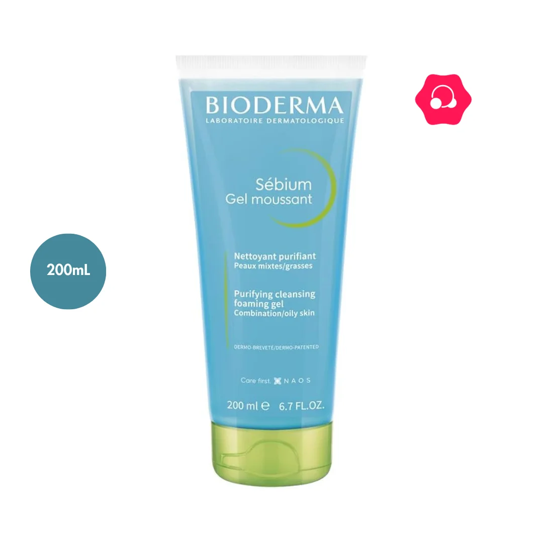 BIODERMA Sébium Gel Moussant Purifying Cleansing Foaming Gel (200mL)