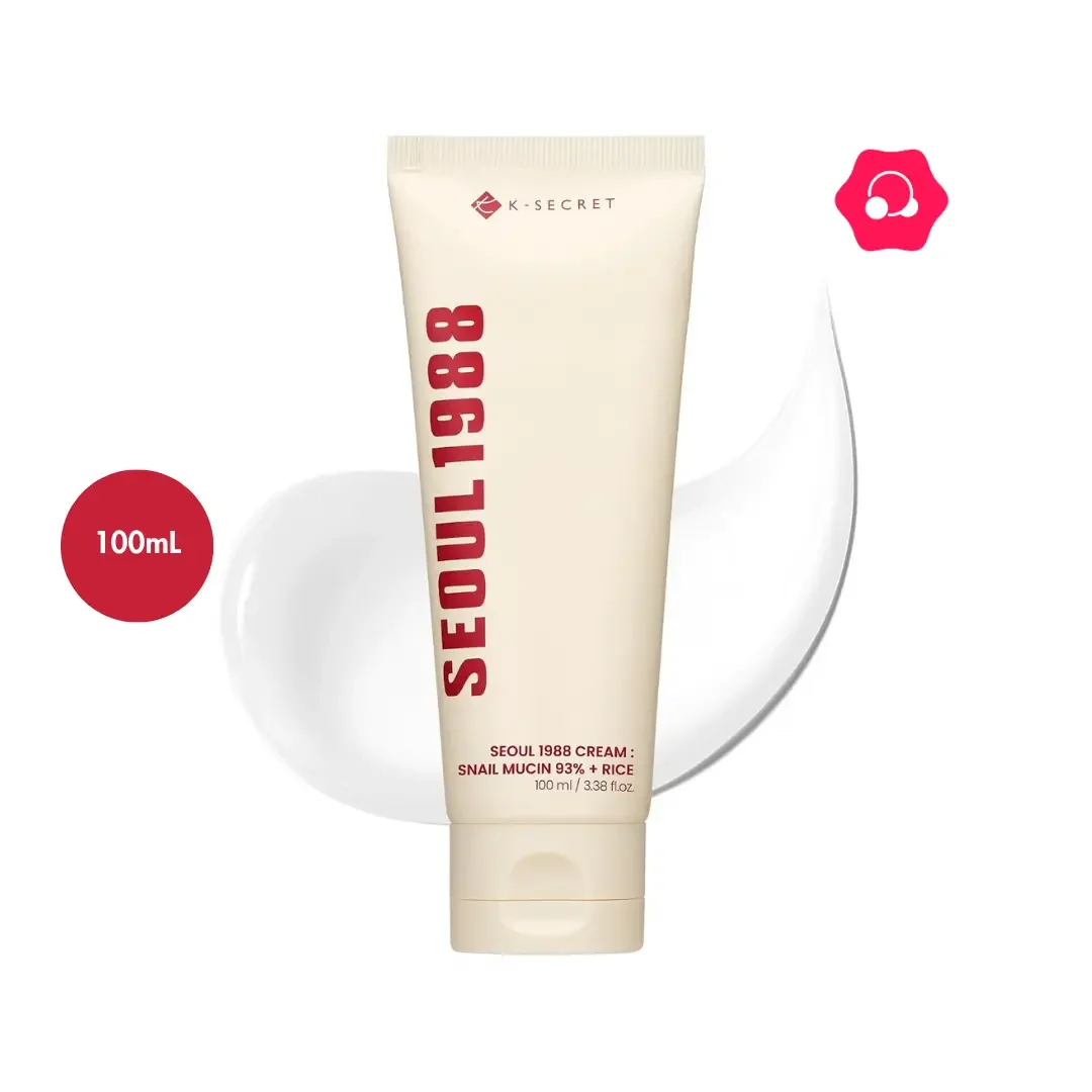 K-SECRET Seoul 1988 Cream : Snail Mucin 93% + Rice (100mL)