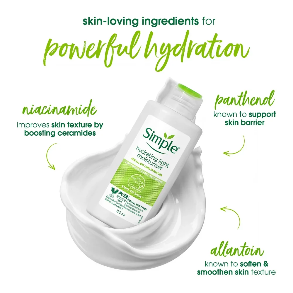 Simple Kind to Skin Hydrating Light Moisturiser (125mL)